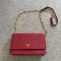 美品！PRADA サフィアーノレザークラッチバッグ