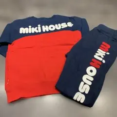 Miki House トレーナー パンツセット ネイビー/レッド