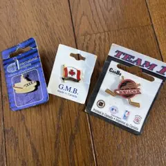 カナダ製 バッジセット 3点