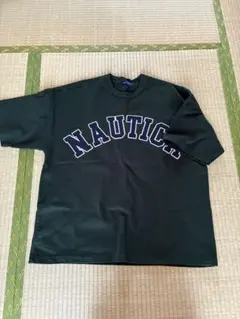 NAUTICA ダークグリーン ロゴTシャツ
