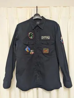 ポール・スミス　PaulSmith　ストレッチシャツ　М　黒