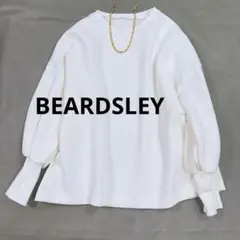 BEARDSLEY　ダンボールパフトレーナー　ホワイト　ビアズリー　洗える　長袖 ダンボールパフトレーナー（Tシャツ/カットソー）｜BEARDSLEY