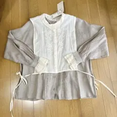 【新品】レースベスト&リネンブラウス　サマンサモスモス　kazumi コラボのサムネイル
