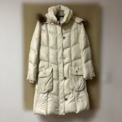 RESTIR ダウンジャケット ファー付き ホワイト 4A19018 