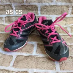 21.5cm asics LAZERBEAM スニーカー グレー/ピンク