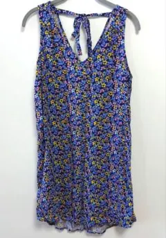 GAP 花柄ノースリーブチュニック ブルー系 サイズS ギャップのサムネイル