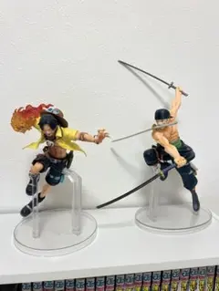 ワンピース　一番くじ 覇ノ躍動D賞　エース スタンピード　C賞　ゾロ　2体セット