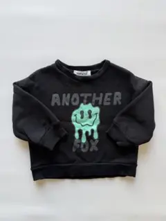 Another Fox ブラック トレーナー 2-3 yrs