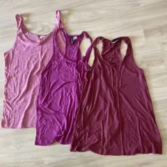 H&M ピンク タンクトップ 3枚セットのサムネイル