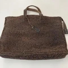 イギリス製ANGLOの編み込みトートバック