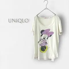 【UNIQLO/ユニクロ】半袖Tシャツ プリント ミニーマウス コットン100%