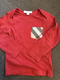 Burberry 子供用 レッド Tシャツ 100cm
