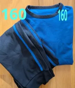 美品　ユニクロUNIQLO　エアリズム　ストレッチパジャマ　ルームウェア　160