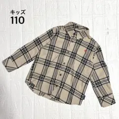 美品 POLO Baby 長袖シャツ チェック 長袖　【110】