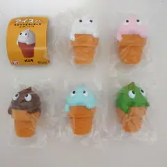 ガチャ　アイスくん ミニソフビフィギュア ノーマル5種セット