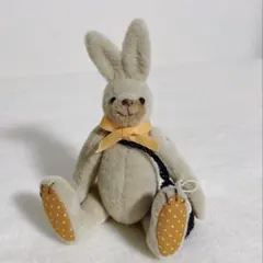 ♡作家ぬいぐるみ作家うさぎアーティストベア作家ベア人気作家 作家様 ホワイトのうさぎさん アーティストテディベア ハンドメイド