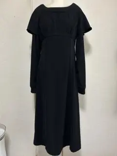 A/TサイズM黒のロングワンピース♭7208のサムネイル
