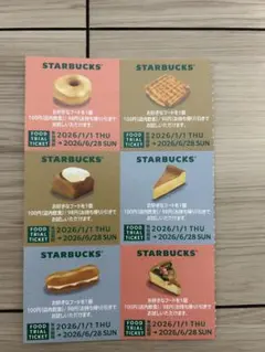 スターバックス　フードトライアルチケット　福袋2026　STARBUCKS