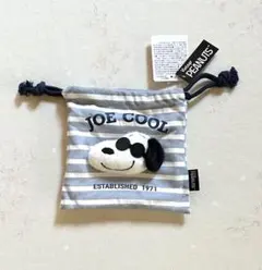 PEANUTS スヌーピー　ボアフェイス巾着　ポーチ　可愛い