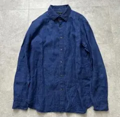 POLO RALPH LAUREN リネン100% 長袖シャツ 麻 ブルー - メルカリ