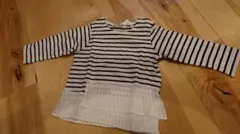 【セレモニー】branshesフリルアシメボーダー◎親子リンク