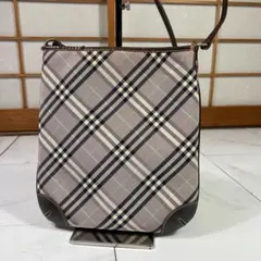 バーバリーブルーレーベル ショルダーバッグ 斜めがけ ノバチェック キャンバス