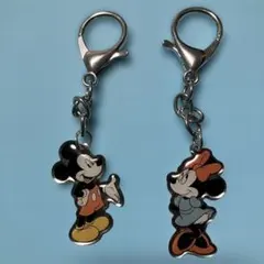 ディズニー100周年 キーホルダー ミッキー ミニー 2点セット ダイソー