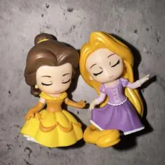 ディズニーキャラクター2 ちょこんとおじぎFig. ベル＆ラプンツェル セット