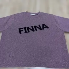 OLIVE des OLIVE 半袖 ニット FINNAロゴ パープル
