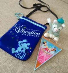 東京ディズニーランド■ジェラトーニ＆40周年ガーランド＆バケパポシェット
