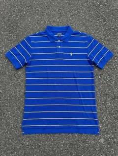 【L】Polo by Ralph Lauren ポロシャツ ボーダー ブルーのサムネイル