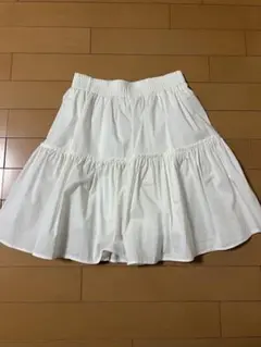 フレアスカート ミニスカ 白裏地付き