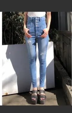 EMODA★ハイウエストデニムスキニーパンツ★Sサイズ