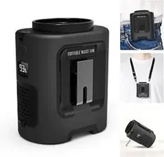 ベルトファン 腰掛け扇風機 13000RPM 超強風 最長22時間 首掛け