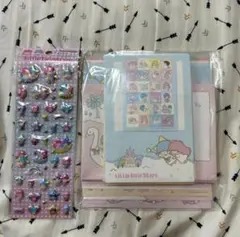 リトルツインスターズボリュームいっぱい！レターセット 平成レトロ