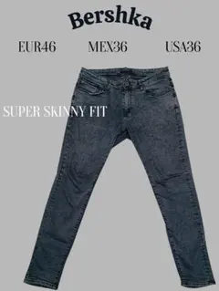 Bershka ベルシュカ ダークブルー スキニーデニム