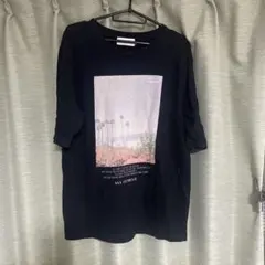 AZULフォトプリントTシャツ 黒 Sサイズのサムネイル