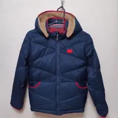 AIGLE 150サイズ ネイビー キルティング ダウンジャケット