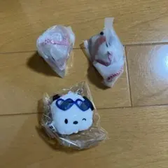 サンリオ　①ぬいぐるみチャーム②すやすやフィギュアチャーム ポチャッコ　3点のサムネイル