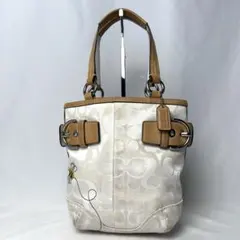 COACH Y2K Signature Bee Embroidery Bag
