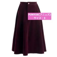PUNYUS(プニュズ) ベロアミモレスカート