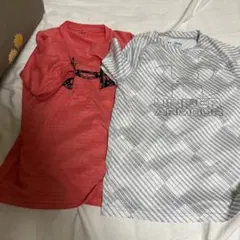 Under Armour アンダーシャツ 赤 白/グレー キッズ130