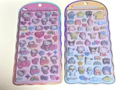 サンリオ　コットンパフィーシール　サンリオキャラクターズ ヒョウ柄キティ