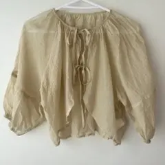 GRL グレイル 夏服夏物 シアーシャツ フレンチガーリー FREE SIZE