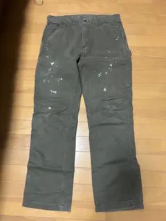 ナス紺フェード◎ USA製 Carharttペンキペインターパンツ B11PTL