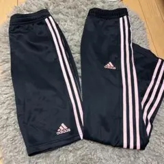 半ズボン・長ズボンセット adidas ネイビー ピンク ストライプ ジャージ