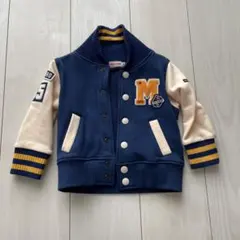 ミキハウス ジャケット 80 ネイビー/クリーム