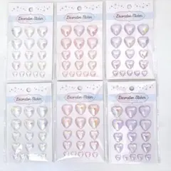 デコレーションシール　ハート　3種✖️2セット　セリア　④