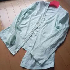 美品アダムエロペ.コットン.カーディガンのサムネイル