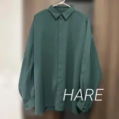 HARE　長袖シャツ/FREE/ポリエステル/GRN/ha020306adのサムネイル